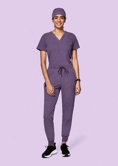 High Waisted Joggers Dewberry