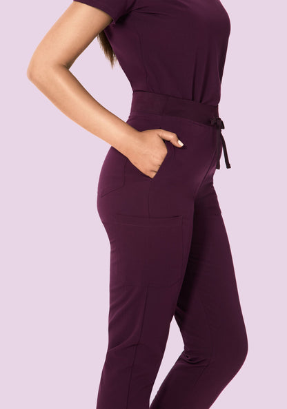 High Waisted Joggers Açaí