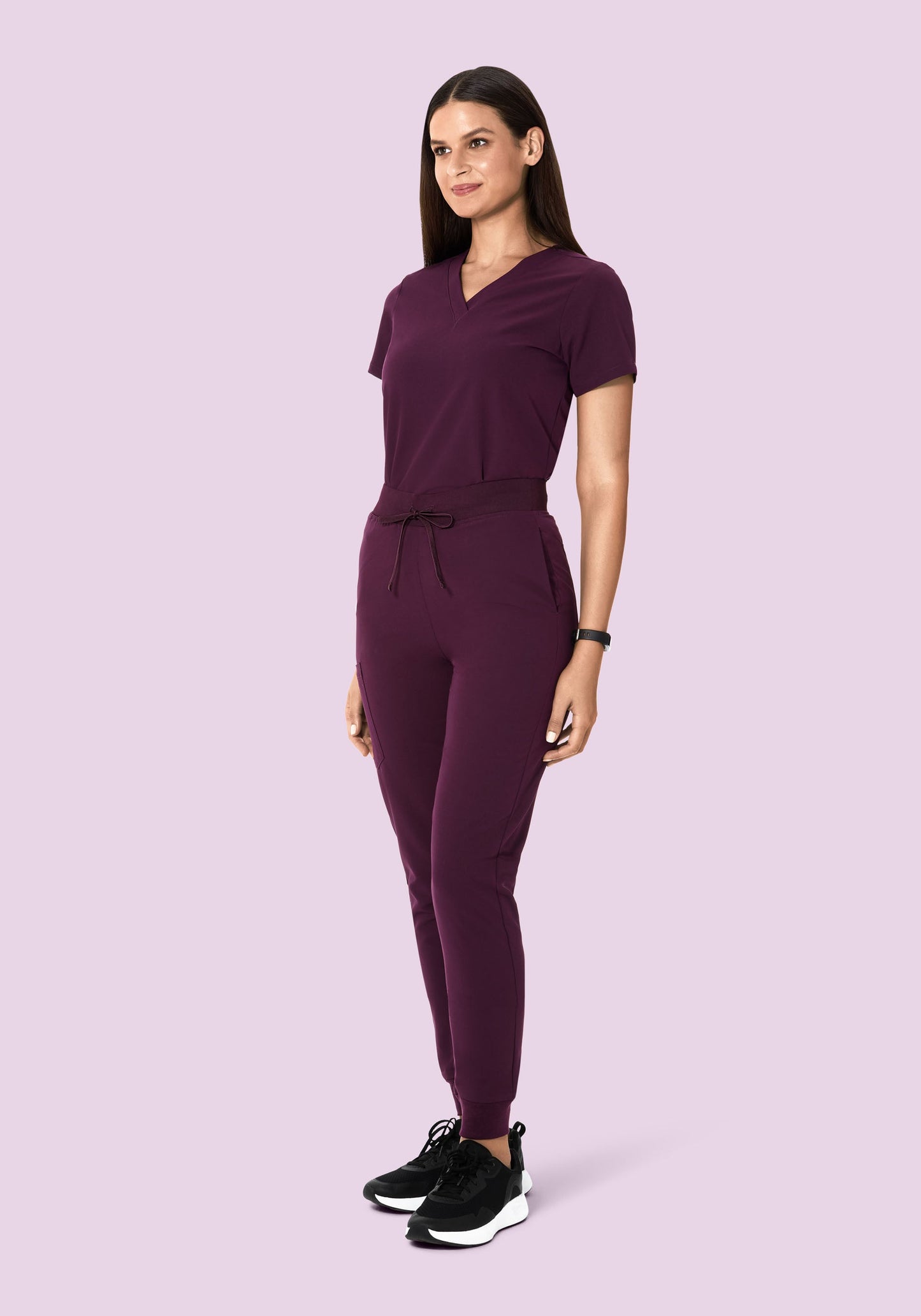 High Waisted Joggers Açaí