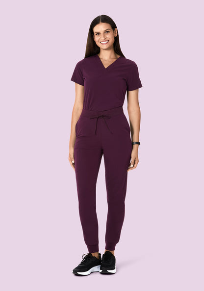 High Waisted Joggers Açaí