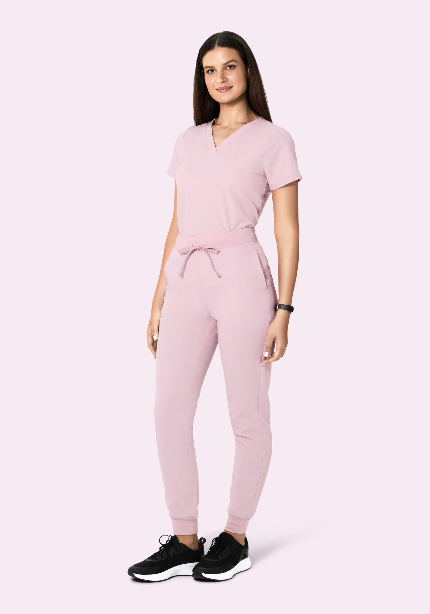 High Waisted Joggers Blush Blossom