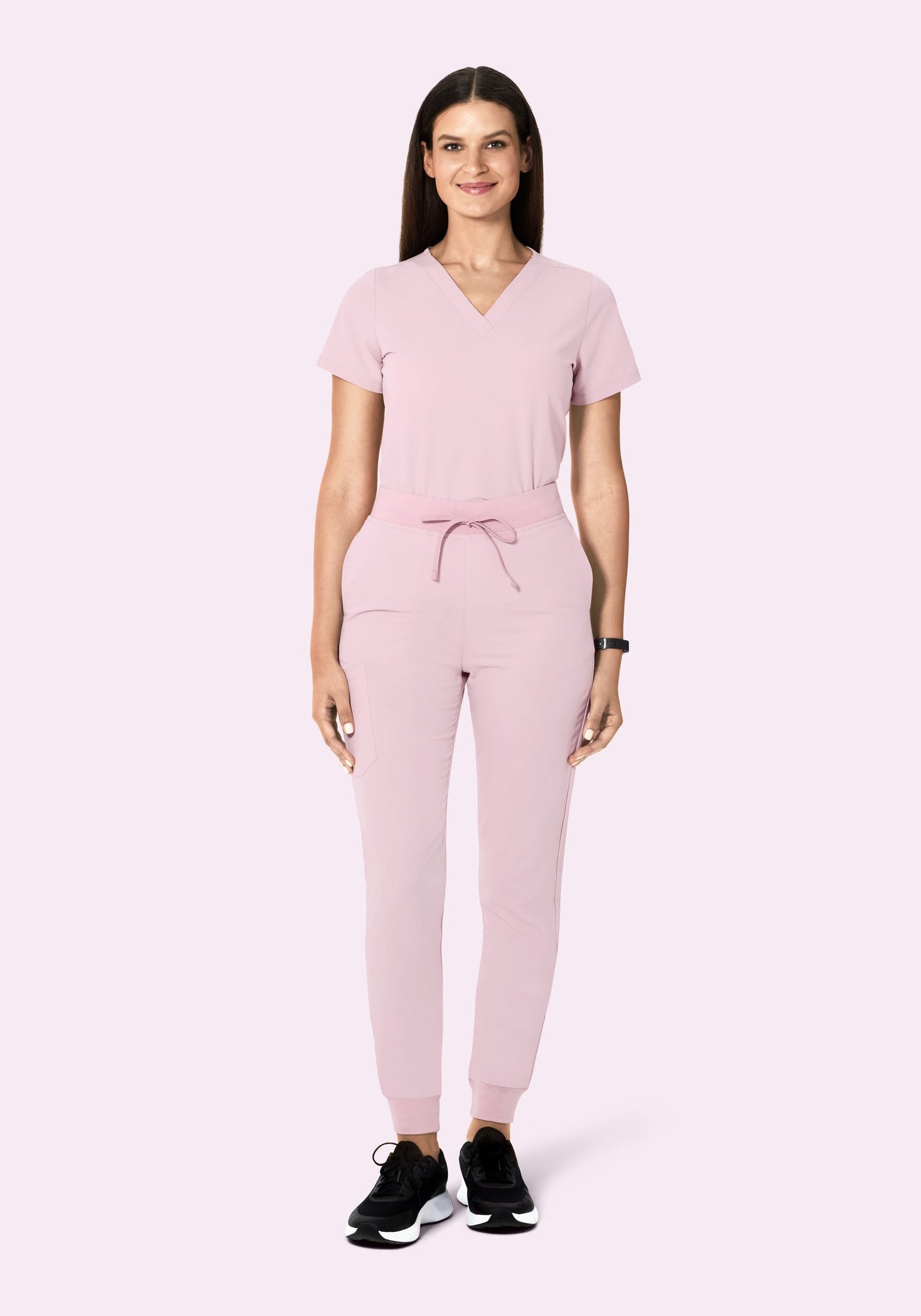 High Waisted Joggers Blush Blossom
