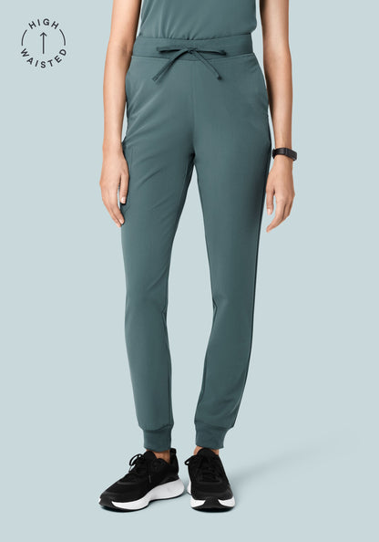 High Waisted Joggers Stormy Sky