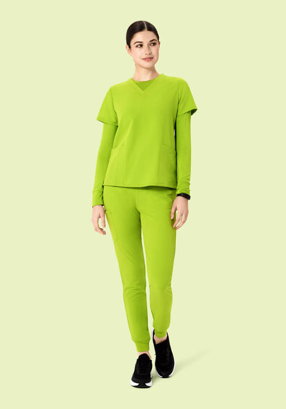 6 Pocket Top Apple Green