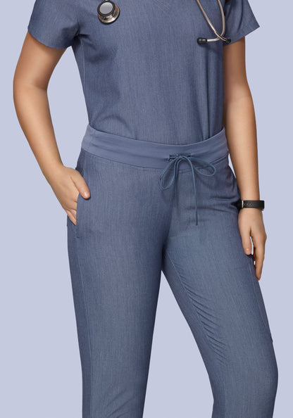 6 Pocket Slim Pants Heather Denim