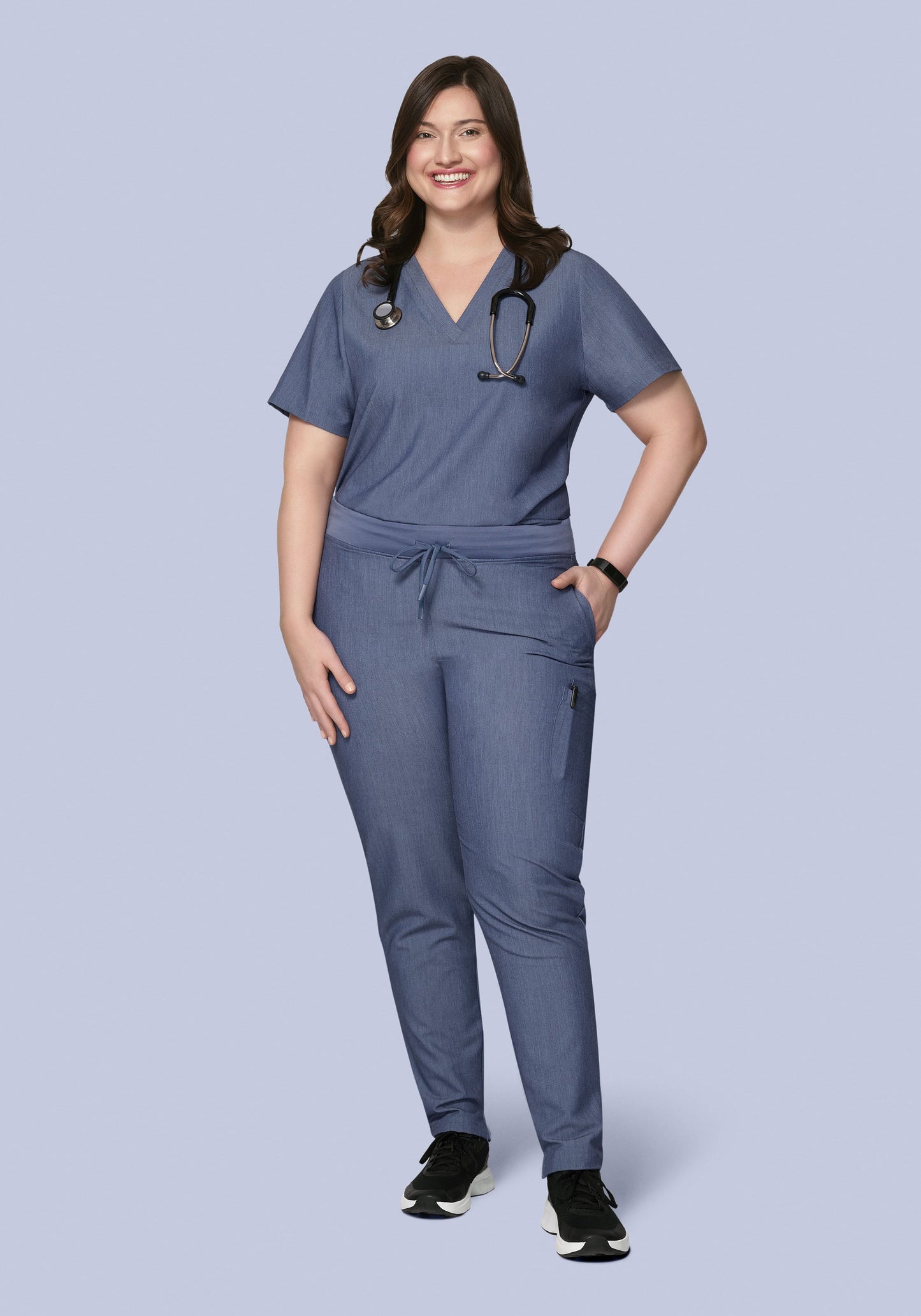 6 Pocket Slim Pants Heather Denim