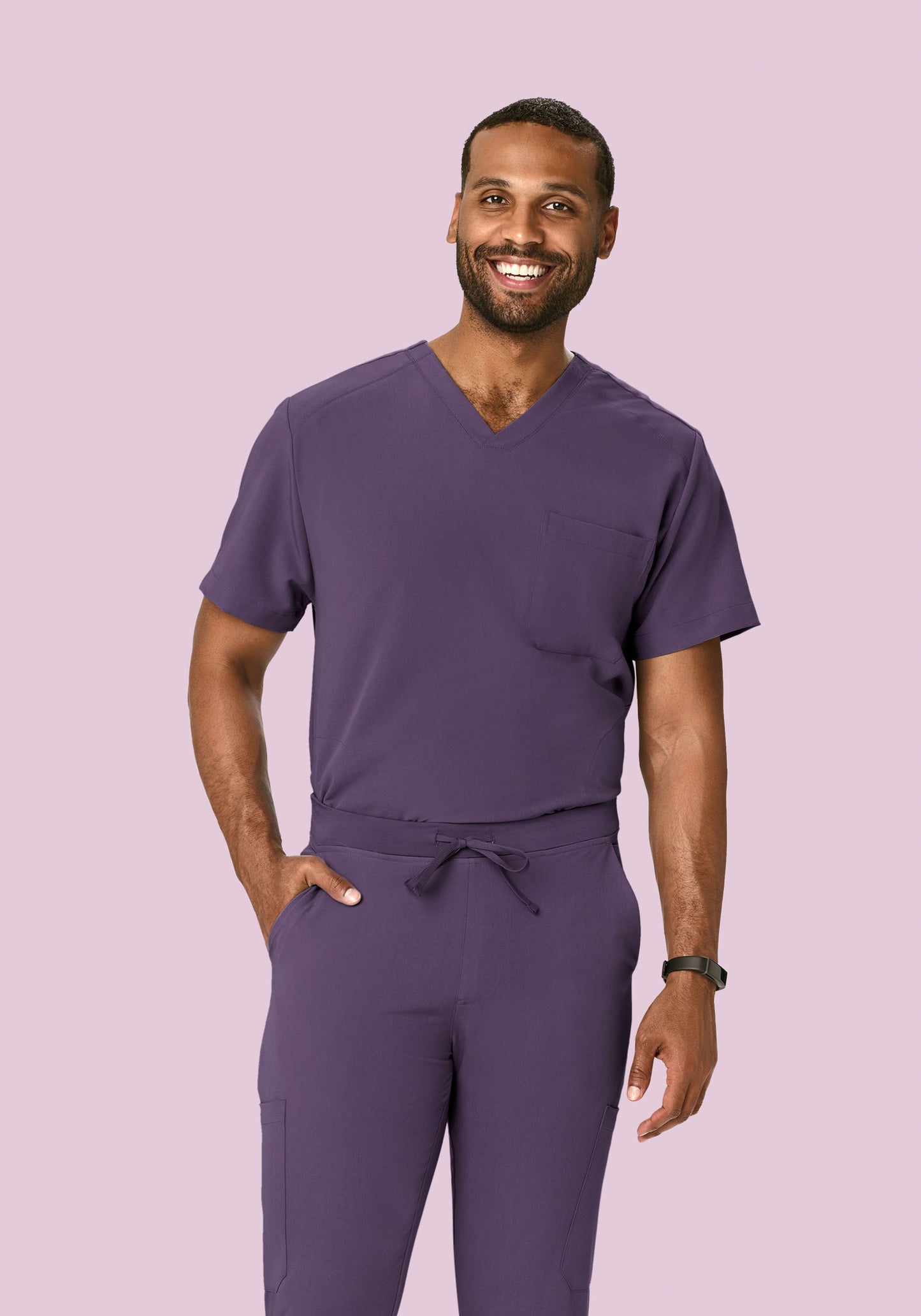 Three Pocket Top Deep Dewberry