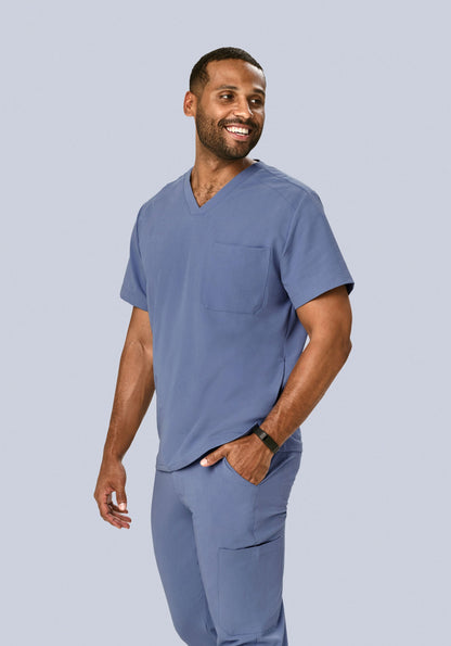 Three Pocket Top Periwinkle