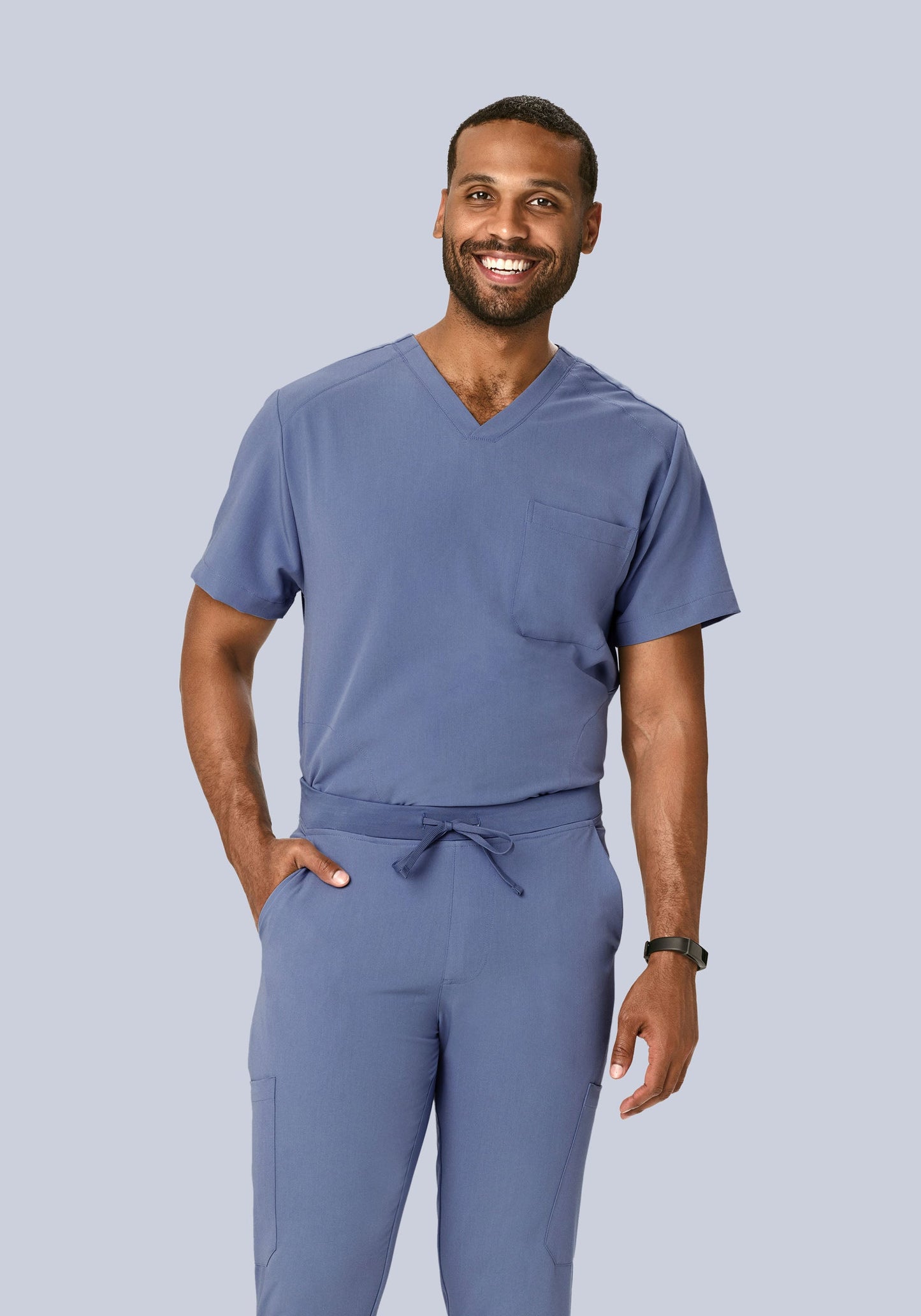 Three Pocket Top Periwinkle