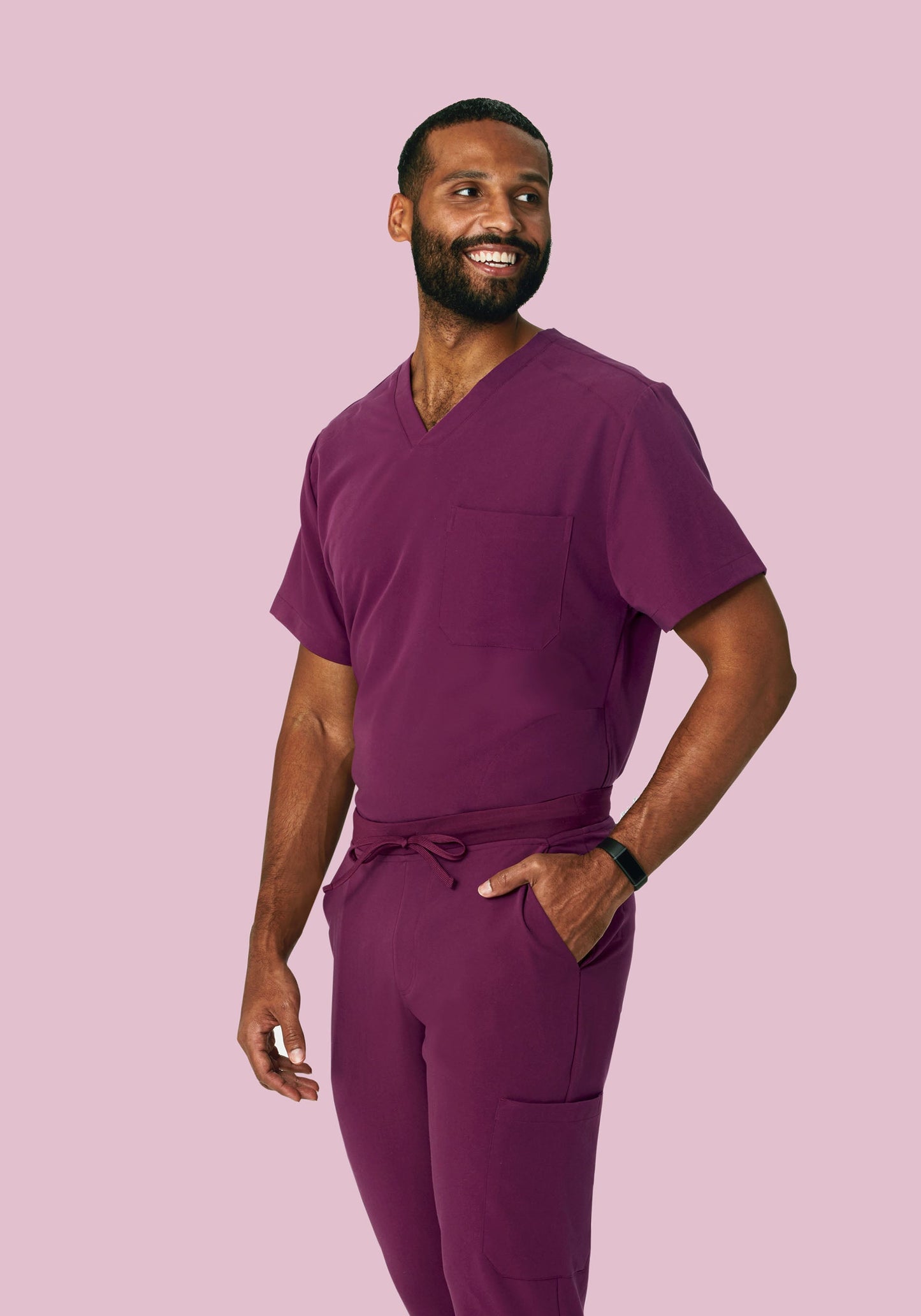 Three Pocket Top Plum