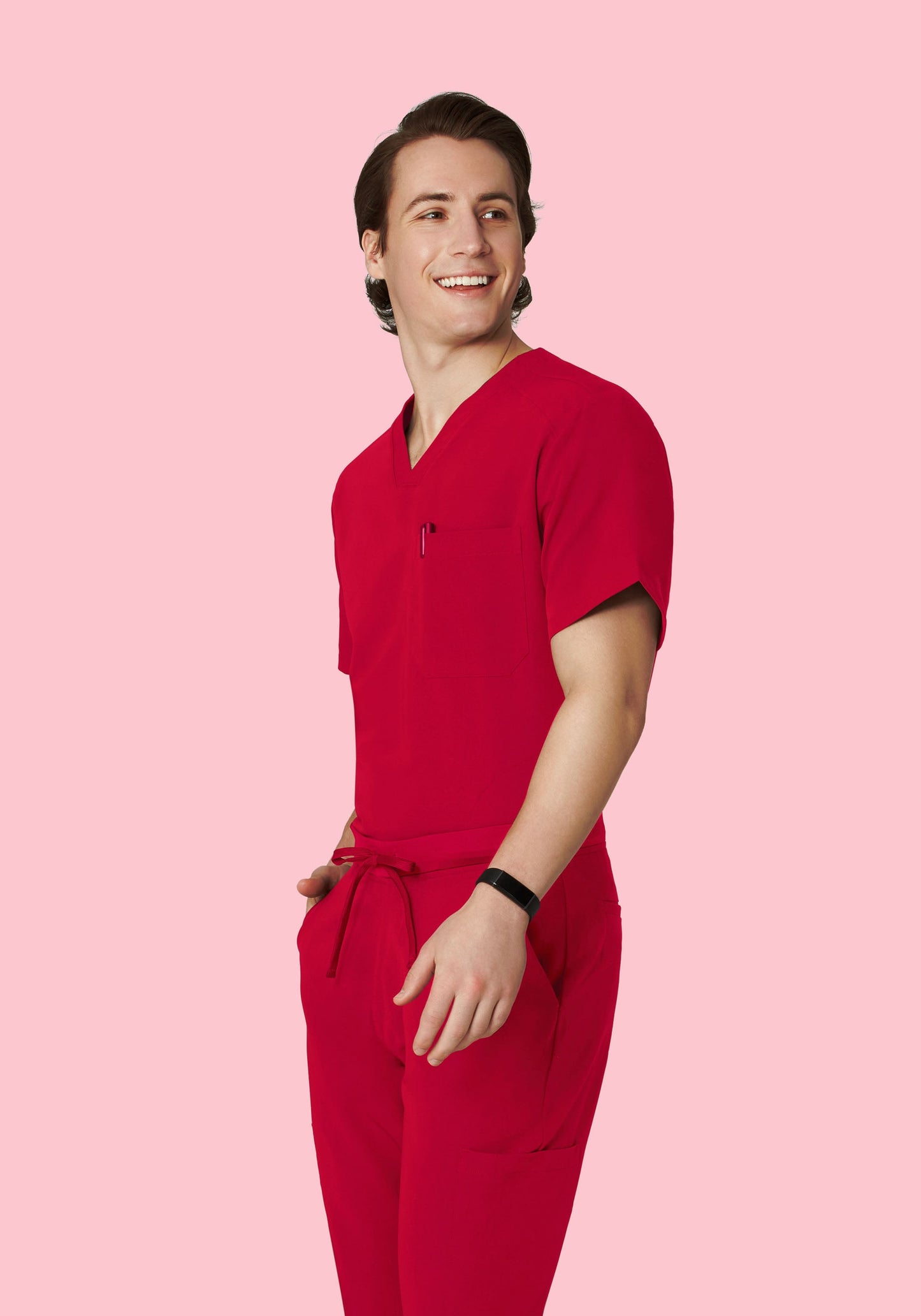 Three Pocket Top Crimson