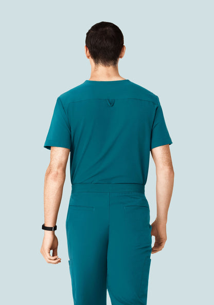 Three Pocket Top Peacock