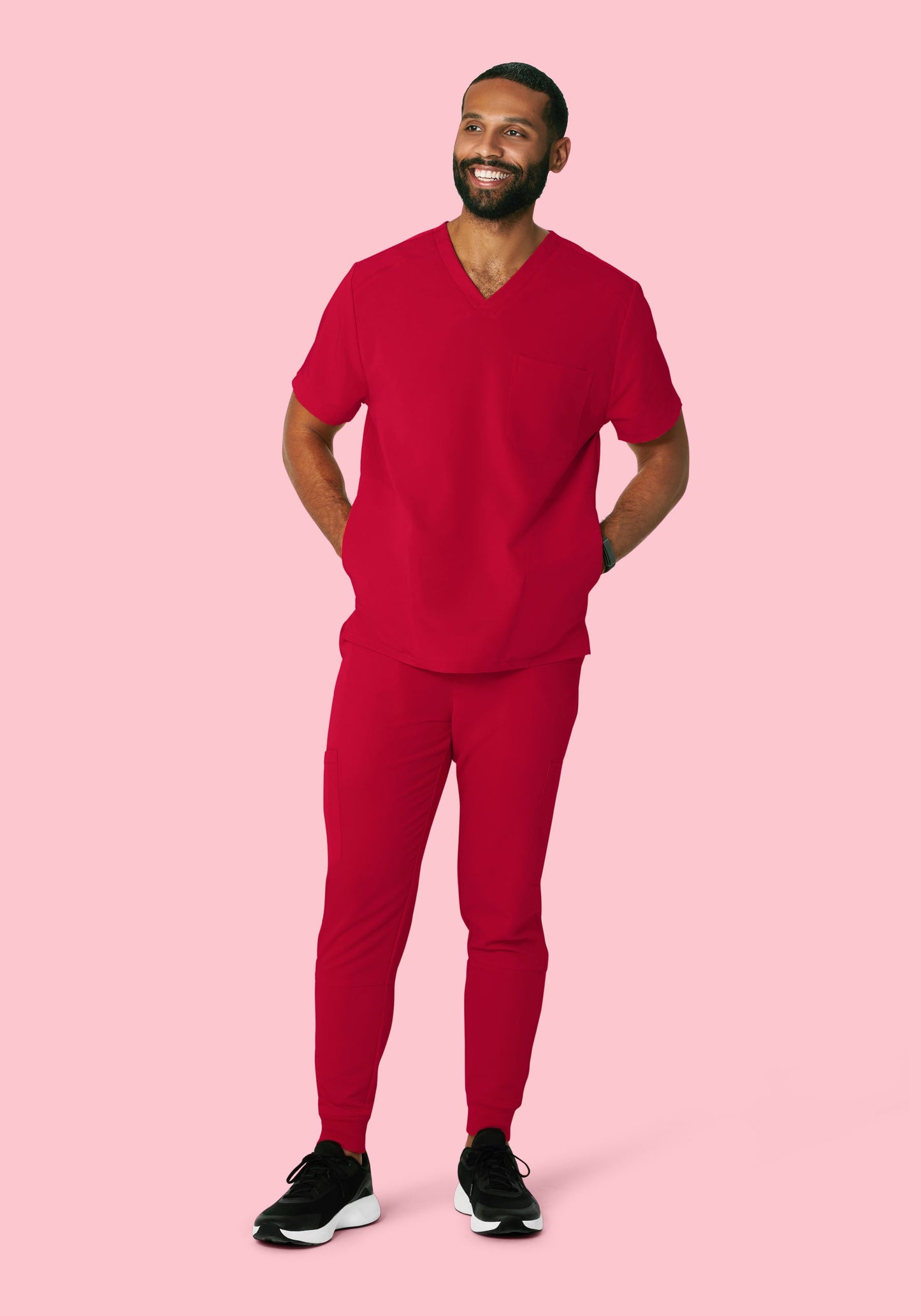Three Pocket Top Crimson