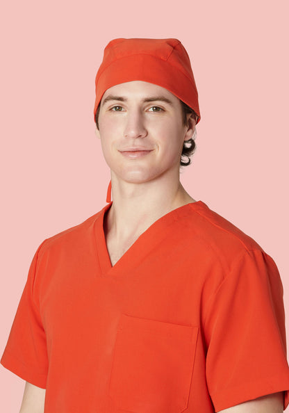 Contemporary Scrub Cap Sunset Orange