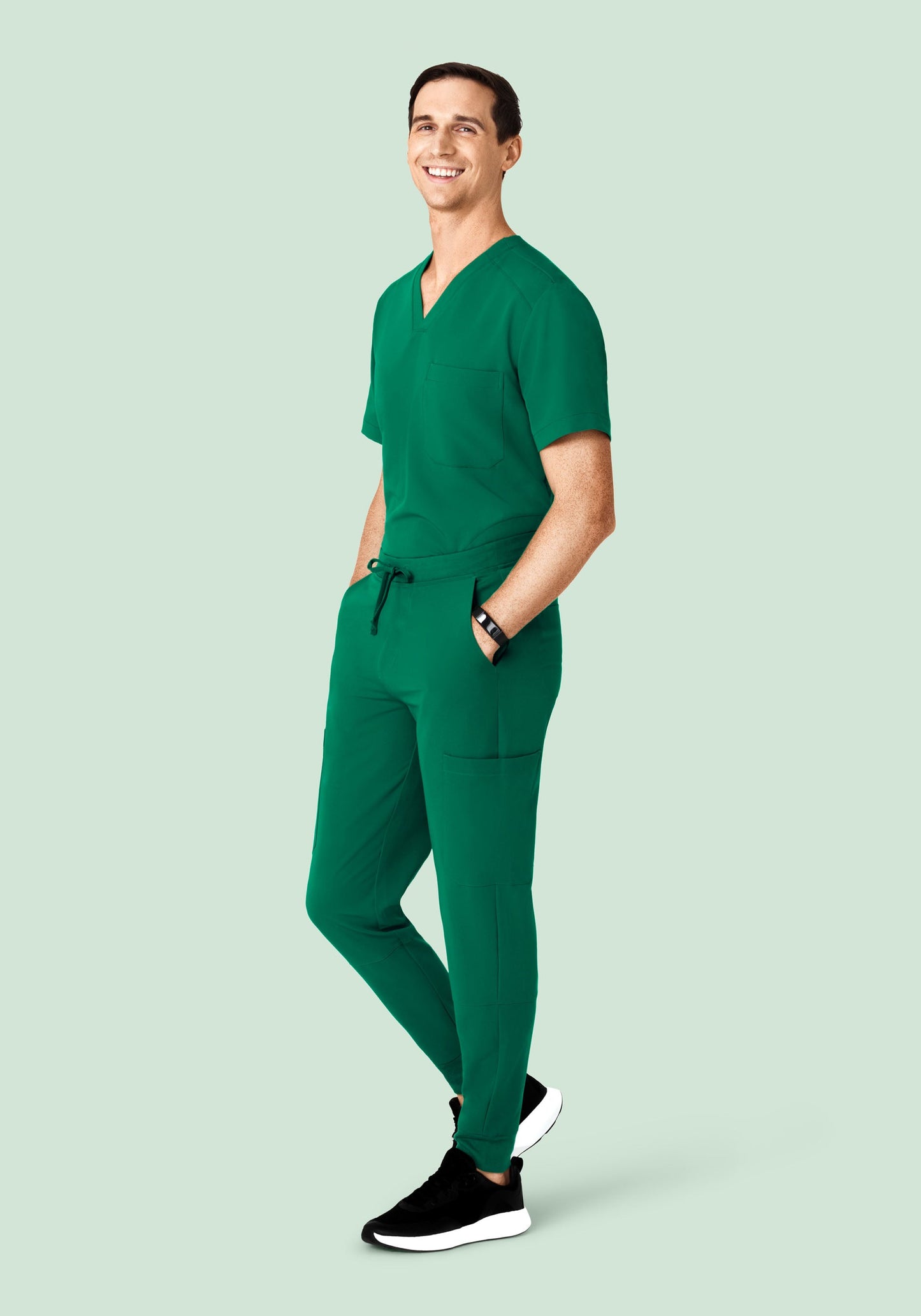 7 Pocket Joggers Envy Green