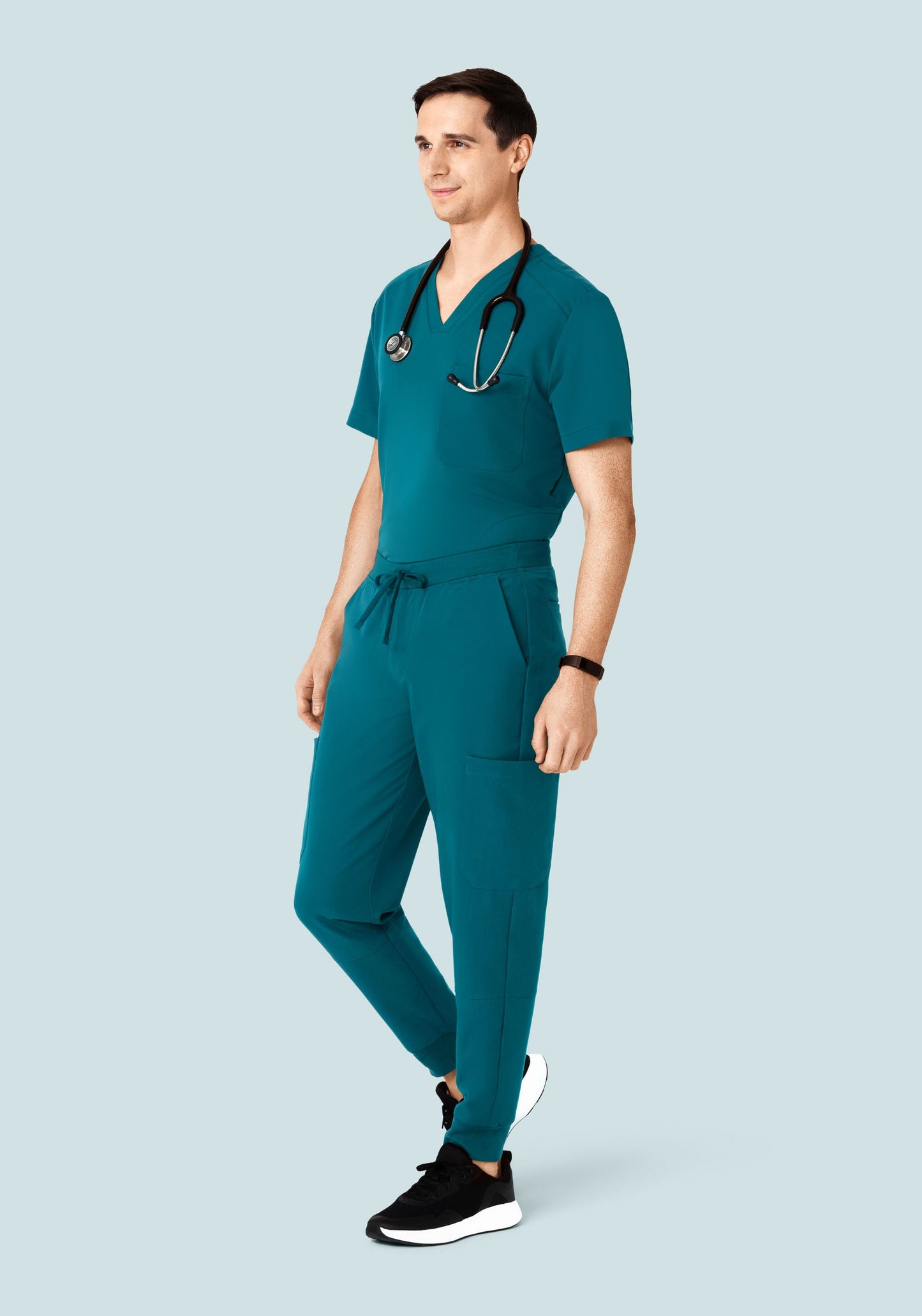 Three Pocket Top Peacock