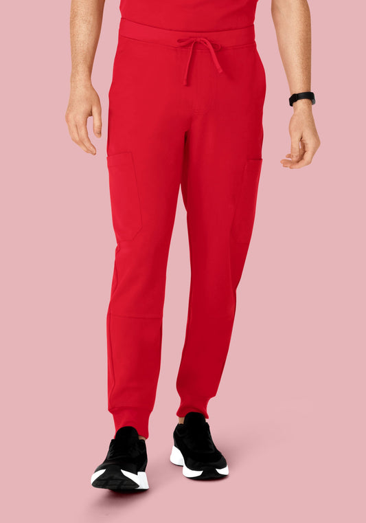 7 Pocket Joggers Poppy Red