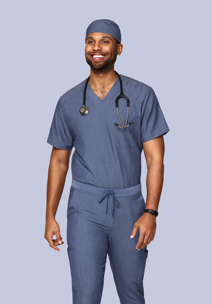 Contemporary Scrub Cap Heather Denim