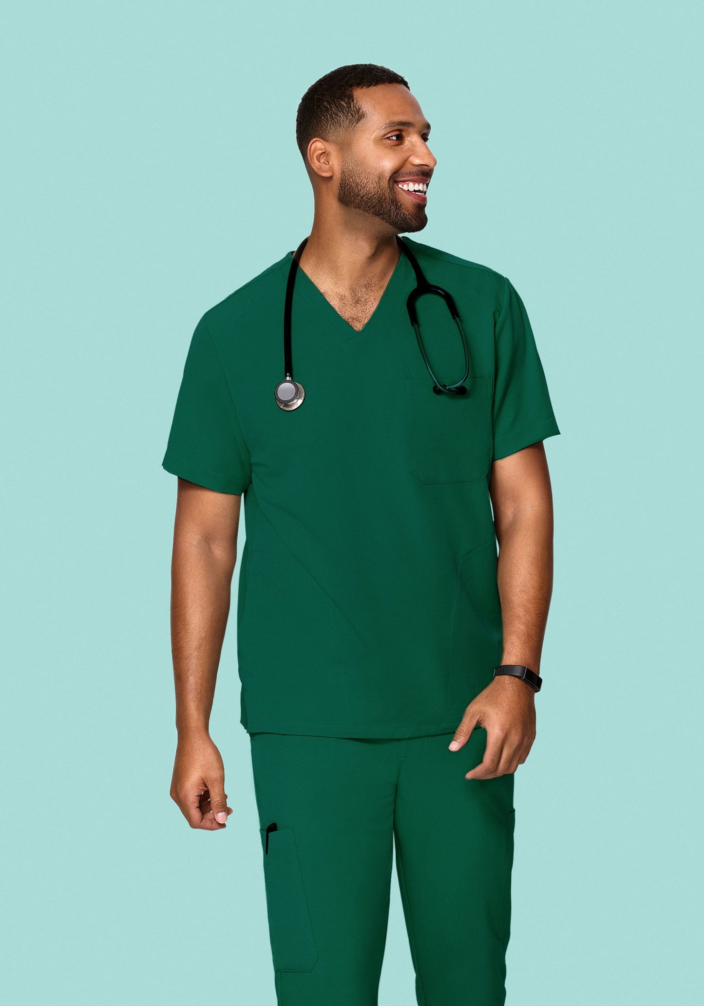 Three Pocket Top Hunter Green