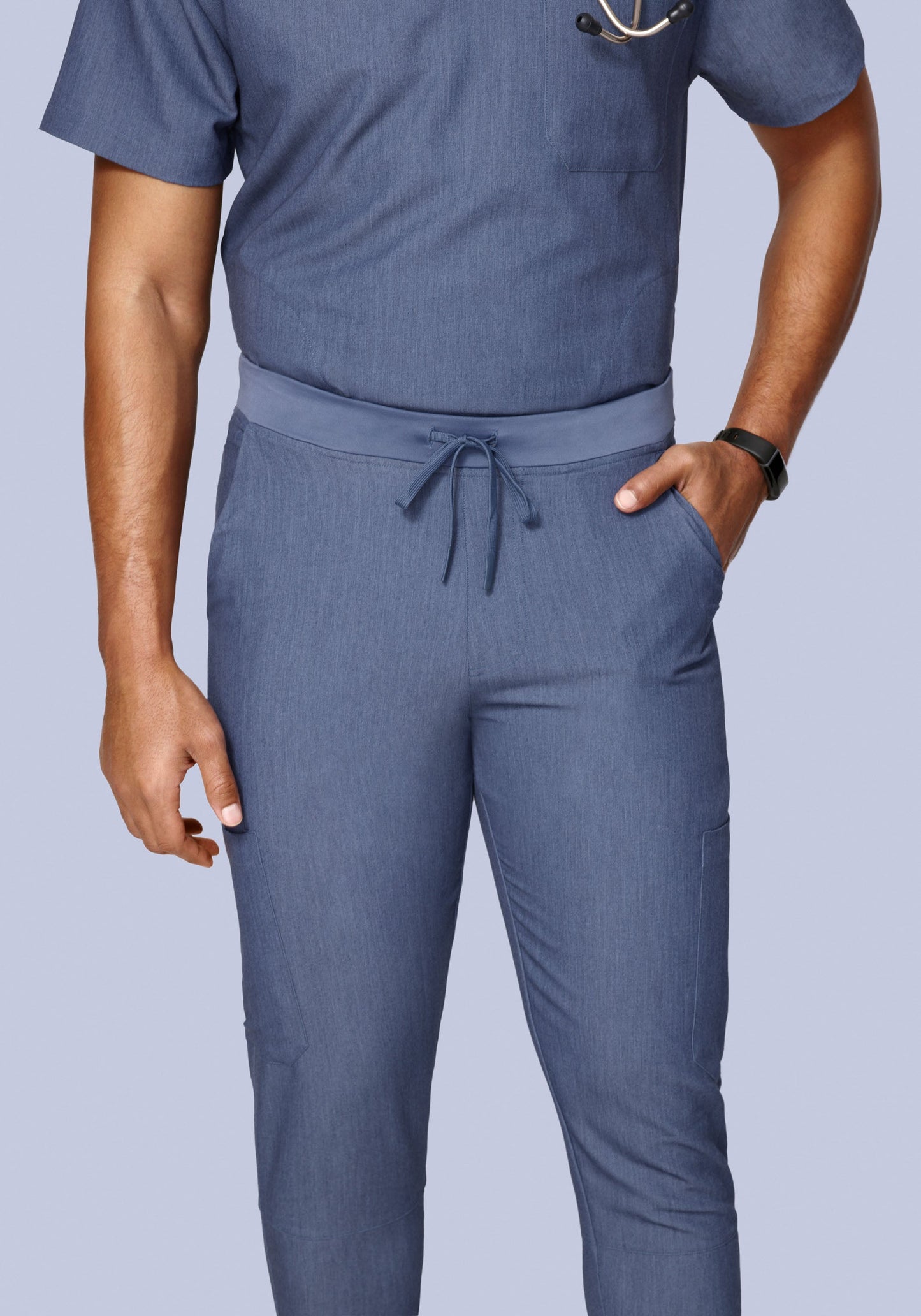 7 Pocket Joggers Heather Denim