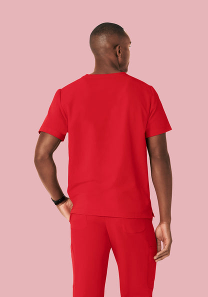 Two Pocket Top Poppy Red