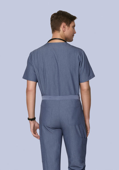 Two Pocket Top Heather Denim