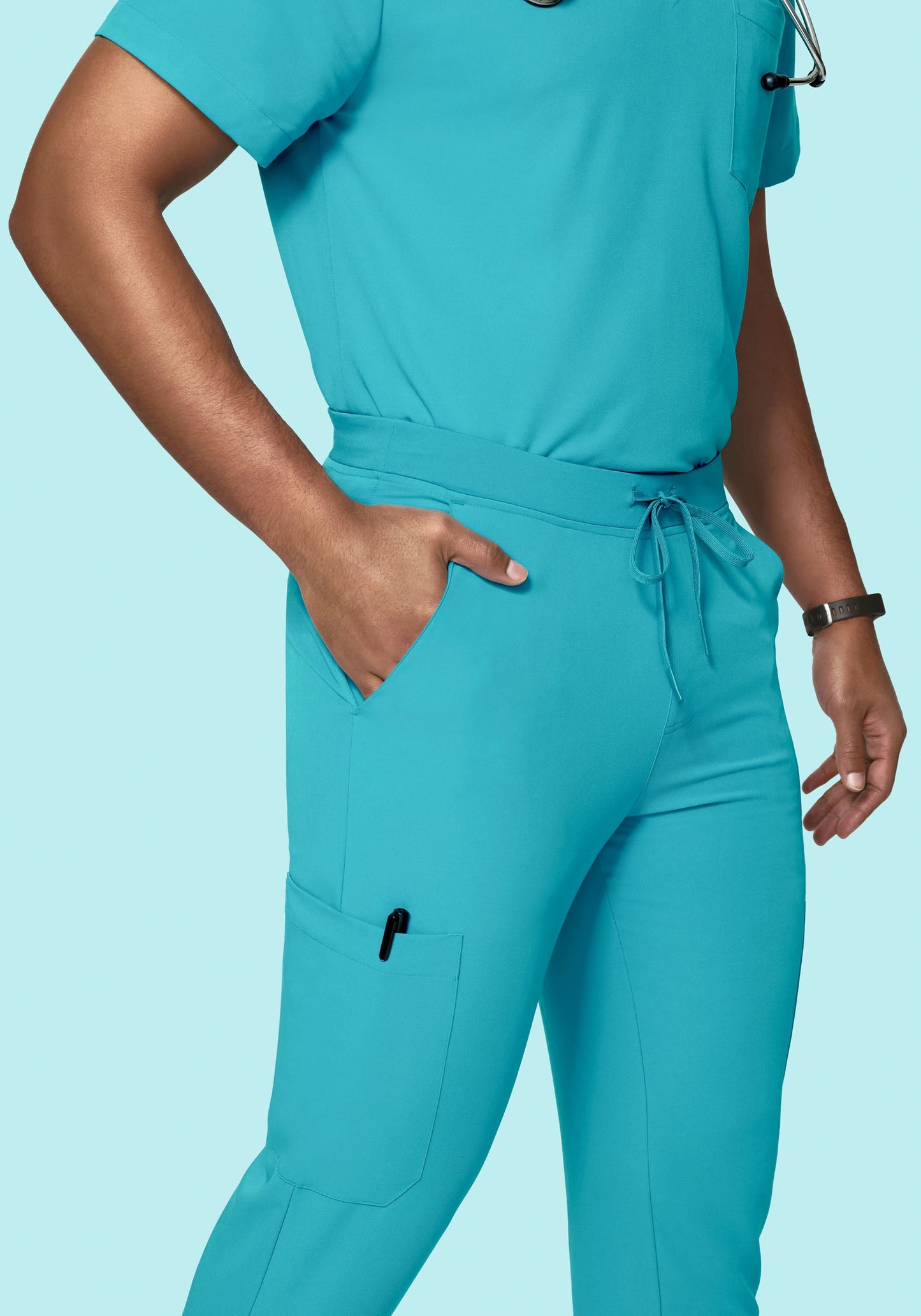 7 Pocket Joggers Teal
