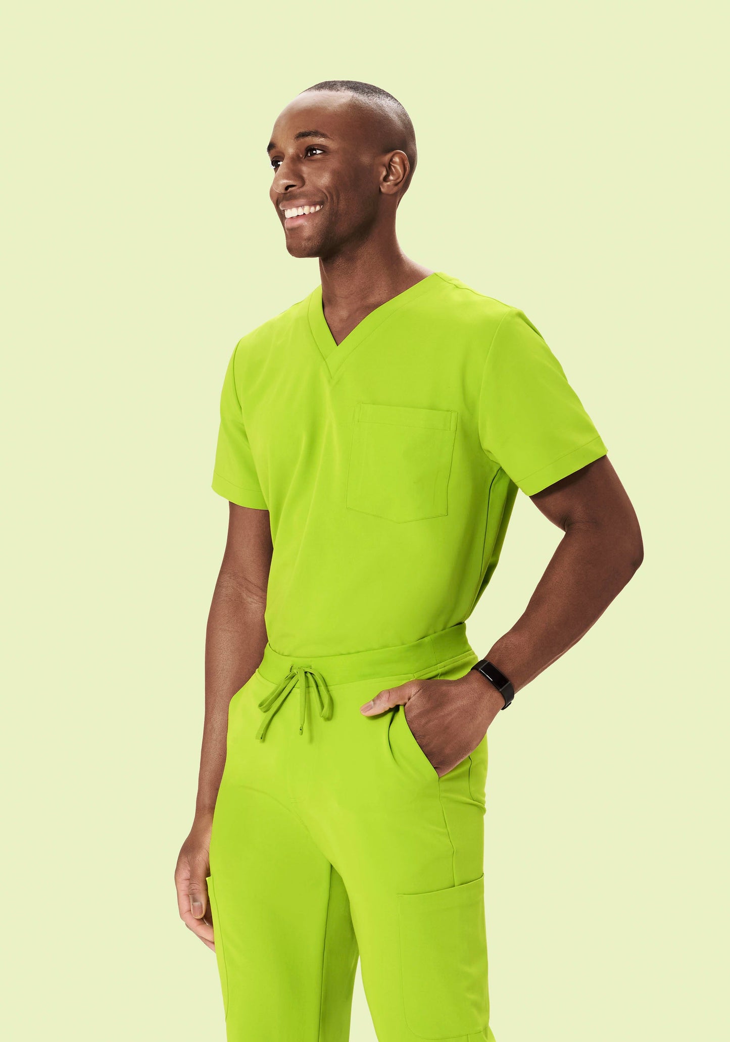 Two Pocket Top Apple Green