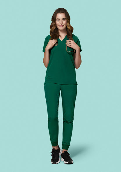 High Waisted Joggers Hunter Green