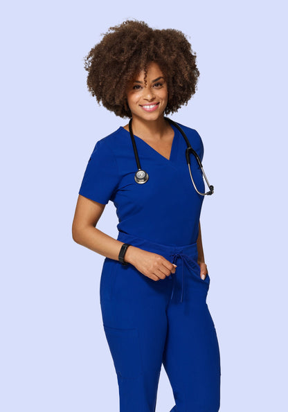 6 Pocket Top Galaxy Blue