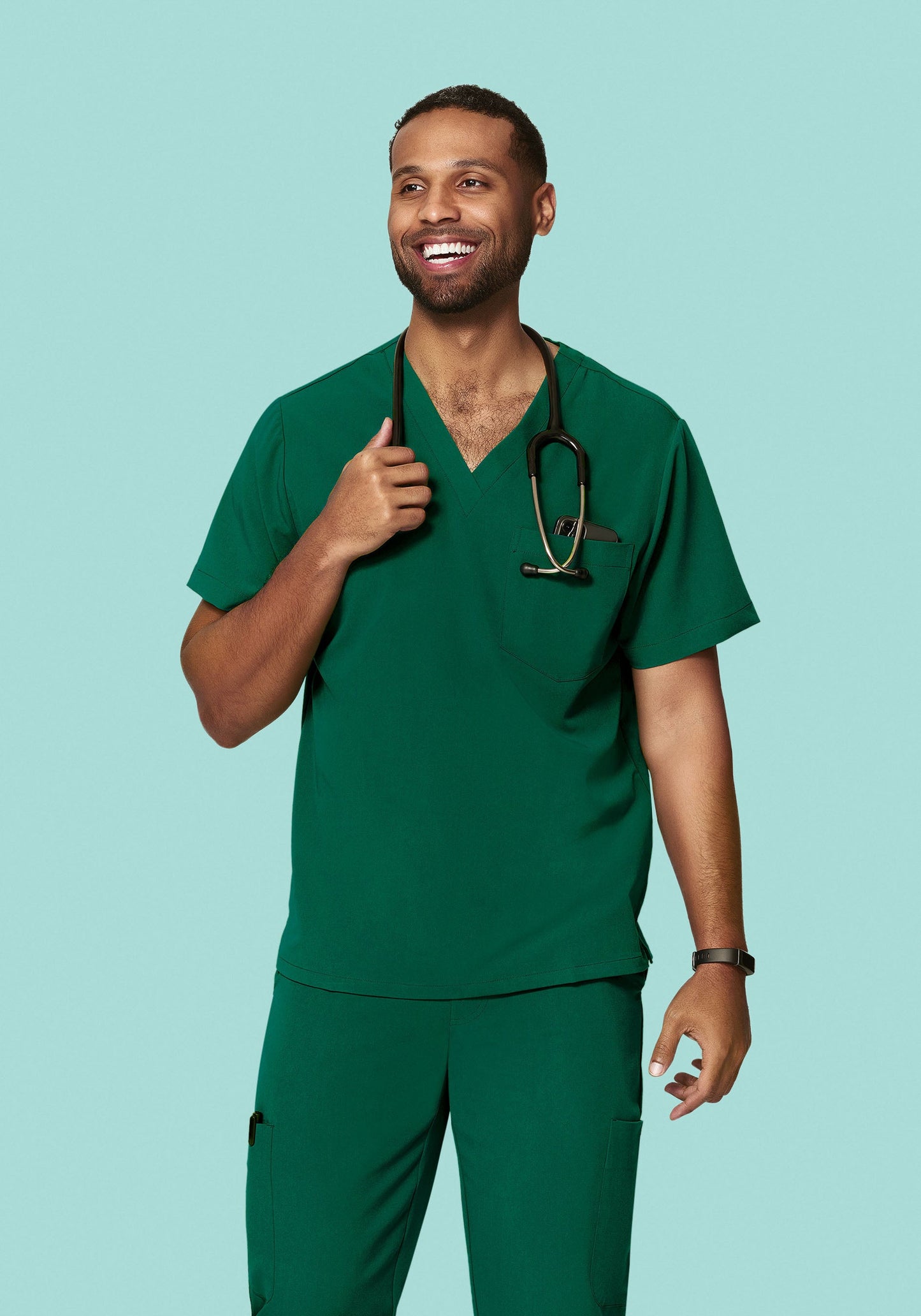 Two Pocket Top Hunter Green