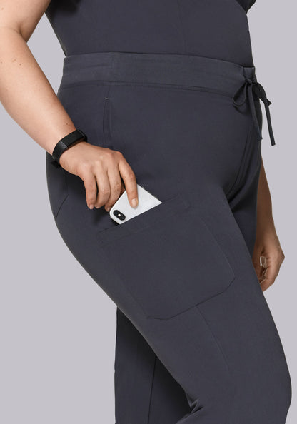 High Waisted Joggers Pewter