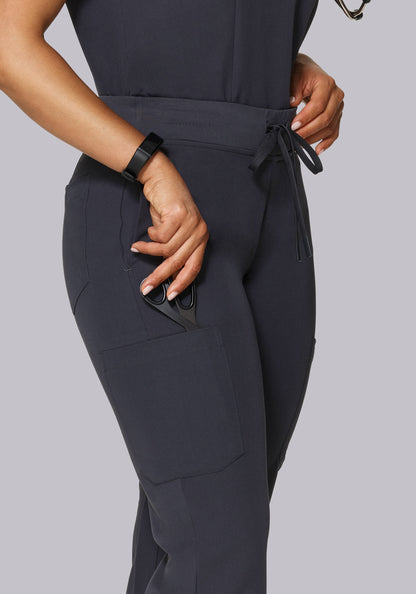 High Waisted Joggers Pewter