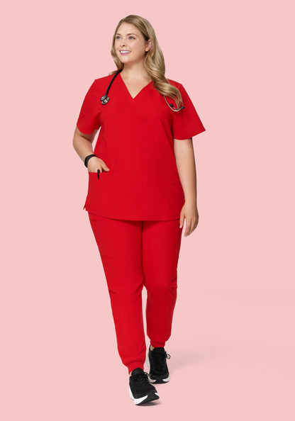 6 Pocket Top Candy Red