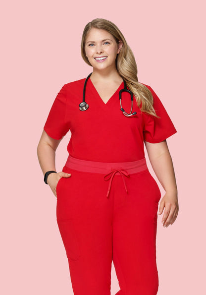 6 Pocket Top Candy Red