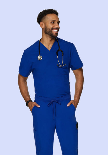 Three Pocket Top Galaxy Blue