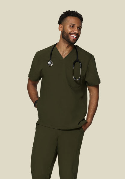 Three Pocket Top Olive