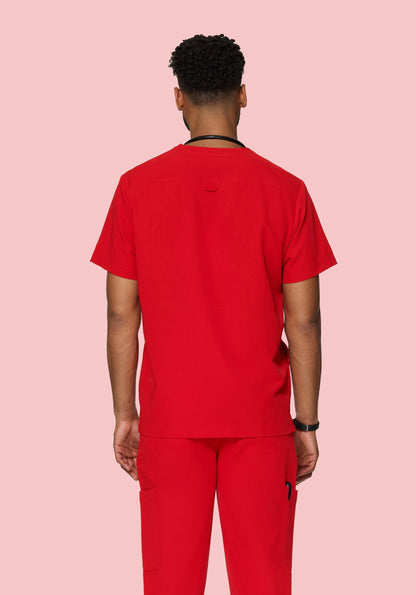 Three Pocket Top Candy Red