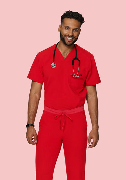 Three Pocket Top Candy Red