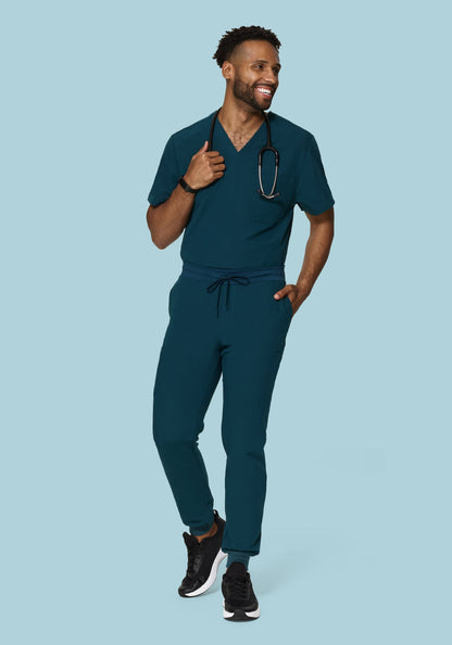 Three Pocket Top Caribbean Blue