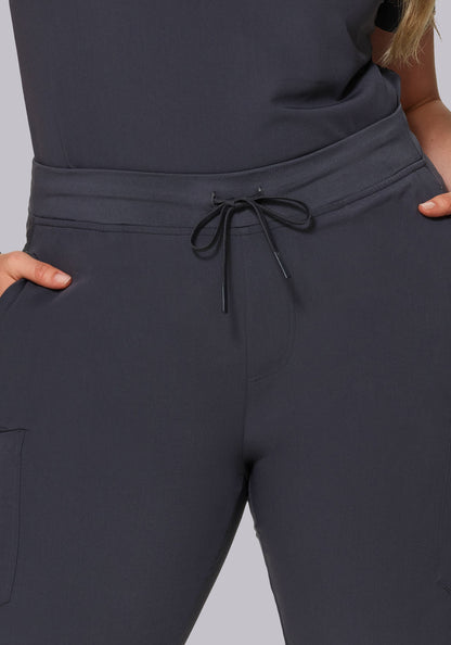 High Waisted Joggers Pewter