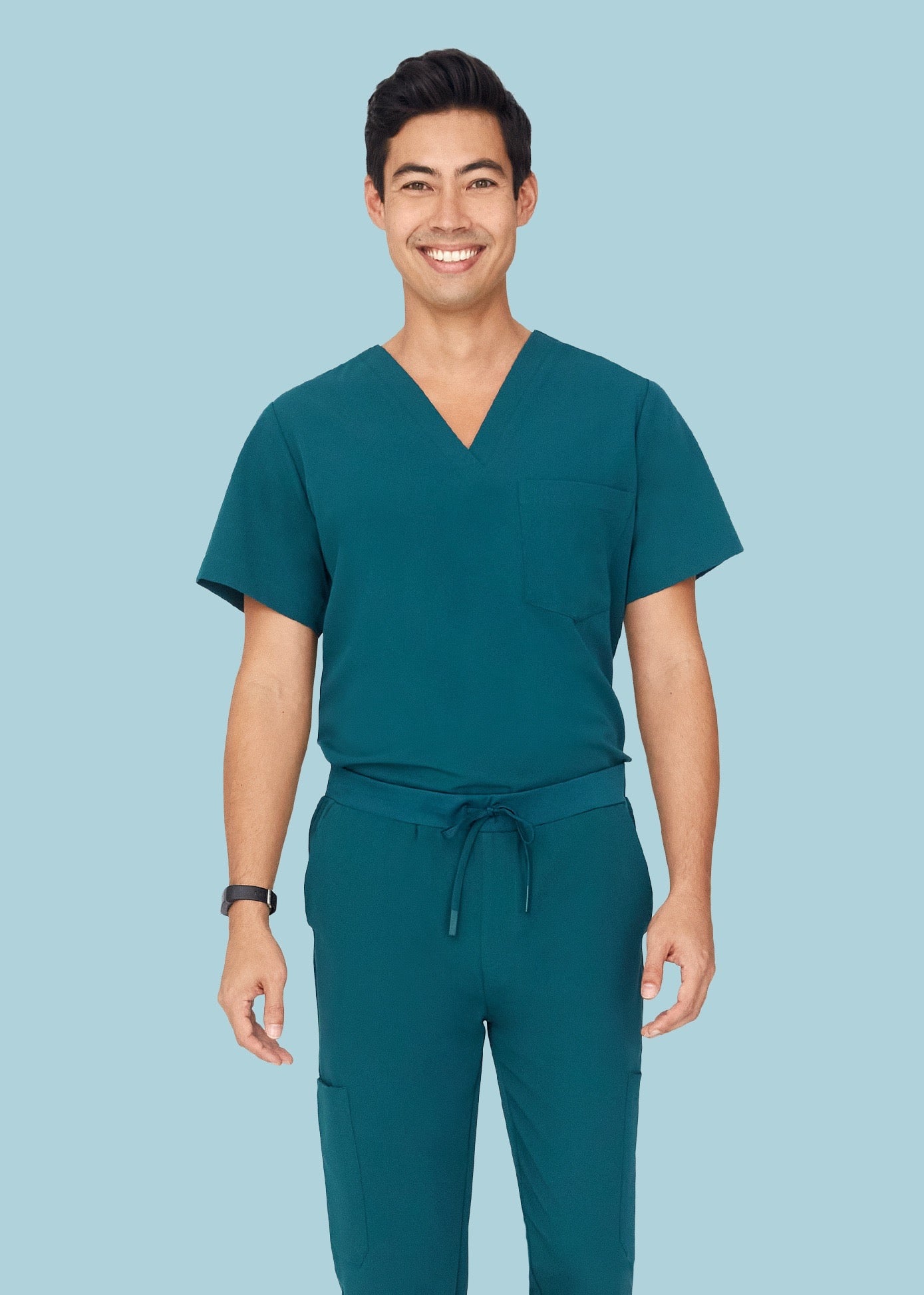 Two Pocket Top Caribbean Blue