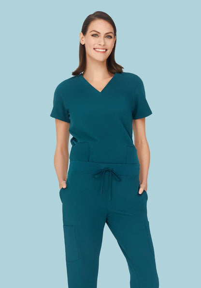 6 Pocket Top Caribbean Blue